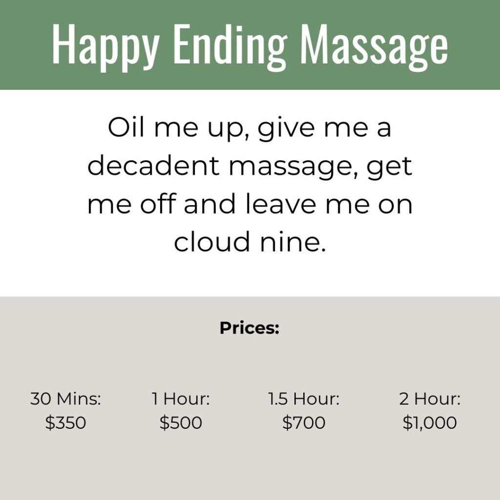 Happy Ending Massage - For me