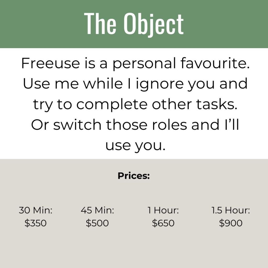 The Object - Freeuse sessions