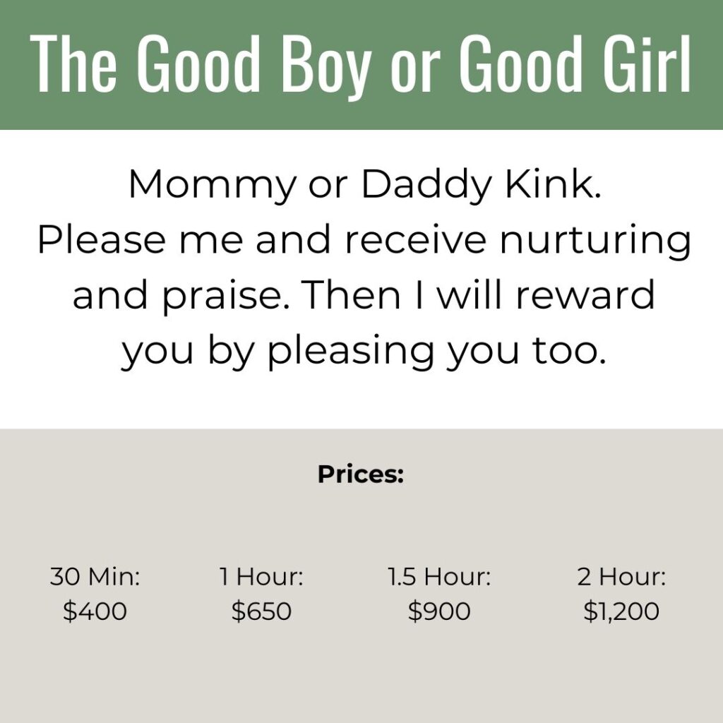 The Good Boy or Good Girl - Mommy or Daddy Kink